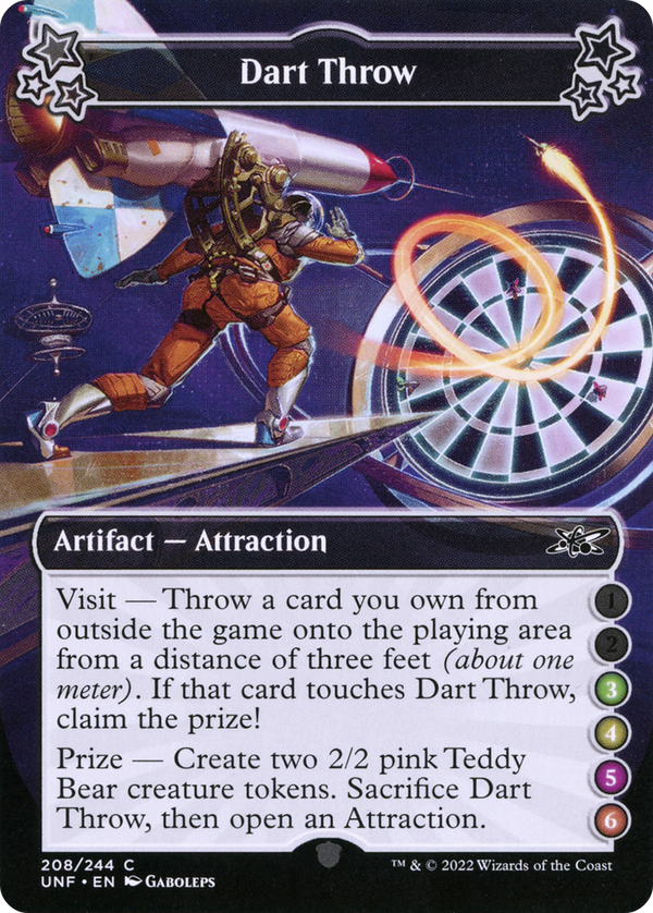 Dart Throw (3-4-5-6) (UNF-208) - Unfinity Foil