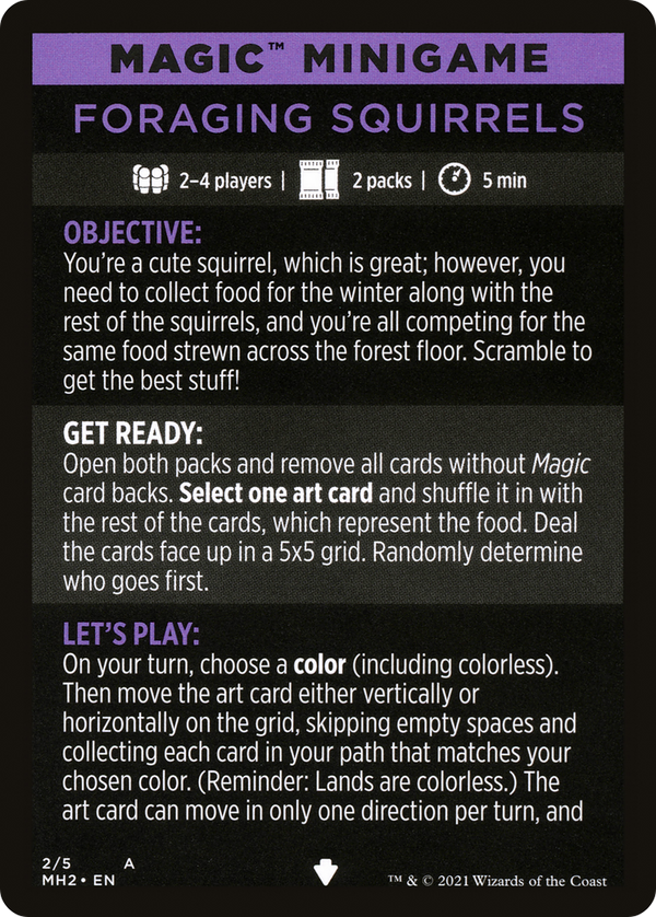 Foraging Squirrels // Foraging Squirrels (cont'd) (MMH2-002) - Modern Horizons 2 Minigames