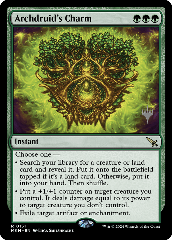 Archdruid's Charm (PPMKM-151) - Murders at Karlov Manor Promos