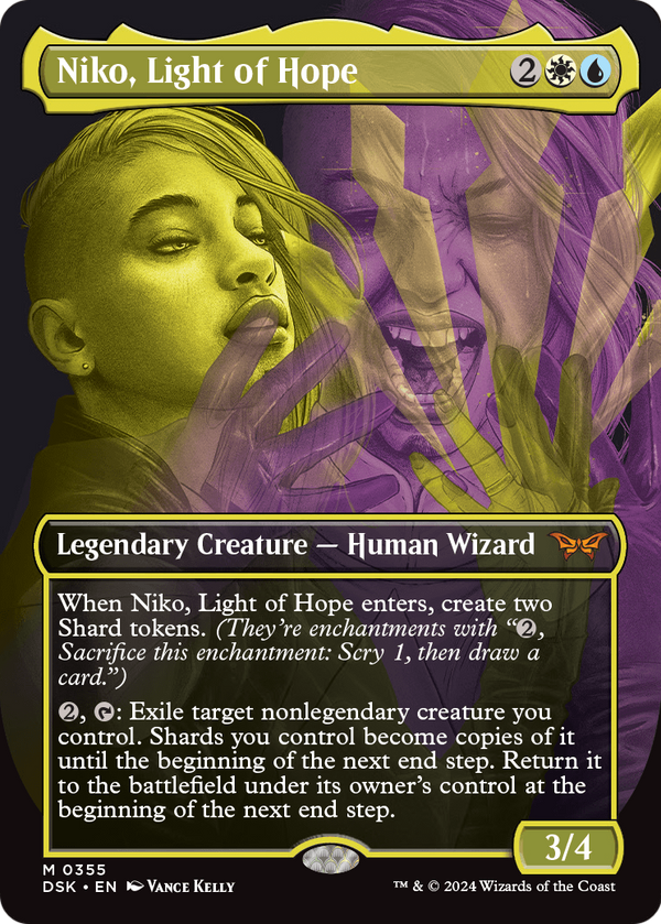 Niko, Light of Hope (Showcase) (DSK-355) - Duskmourn: House of Horror (Borderless) Foil