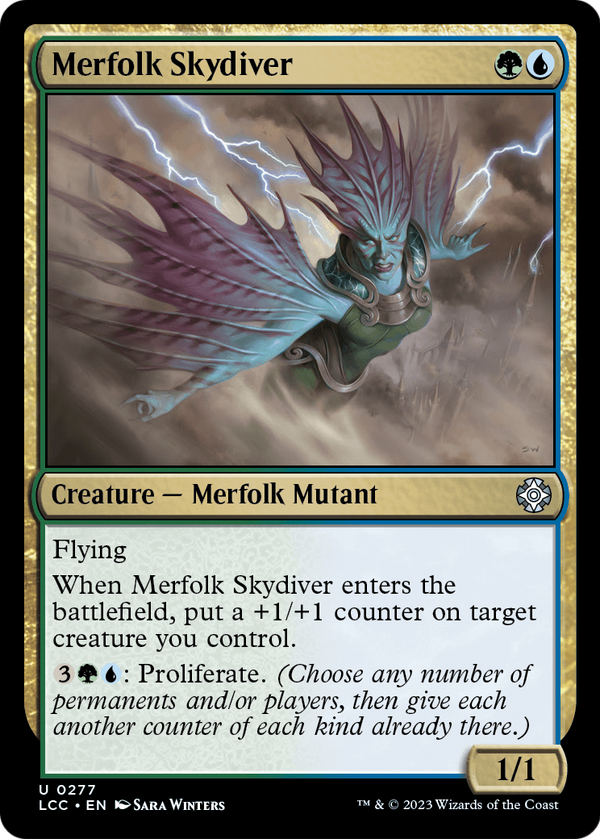 Merfolk Skydiver (LCC-277) - The Lost Caverns of Ixalan Commander