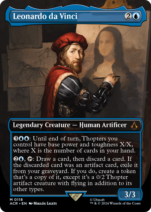Leonardo da Vinci (Borderless) (ACR-118) - Assassin's Creed
