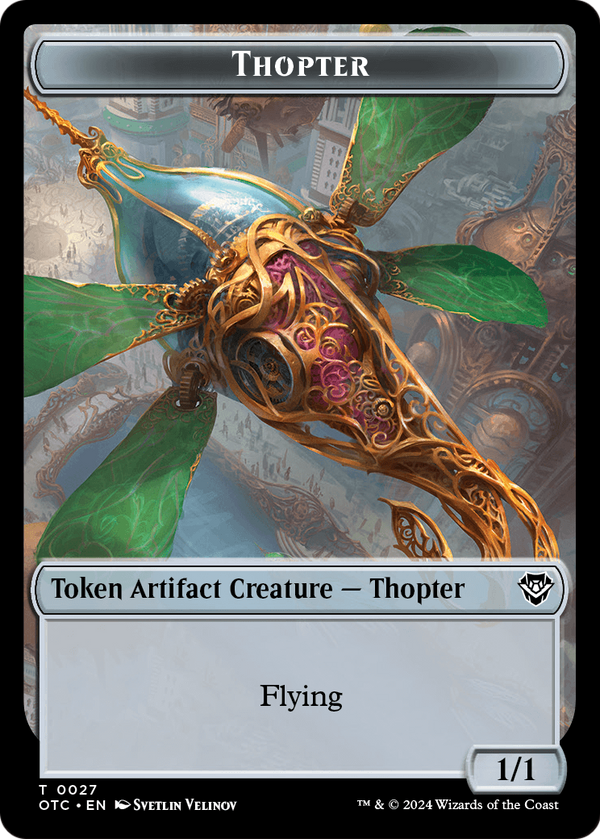 Thopter (TOTC-027) - Outlaws of Thunder Junction Commander Tokens Foil