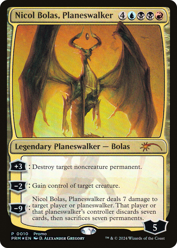 Nicol Bolas, Planeswalker (UMP-010) - Media and Collaboration Promos Foil