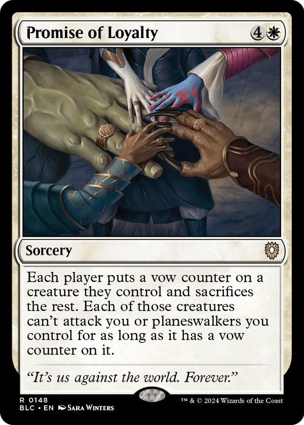 Promise of Loyalty (BLC-148) - Bloomburrow Commander