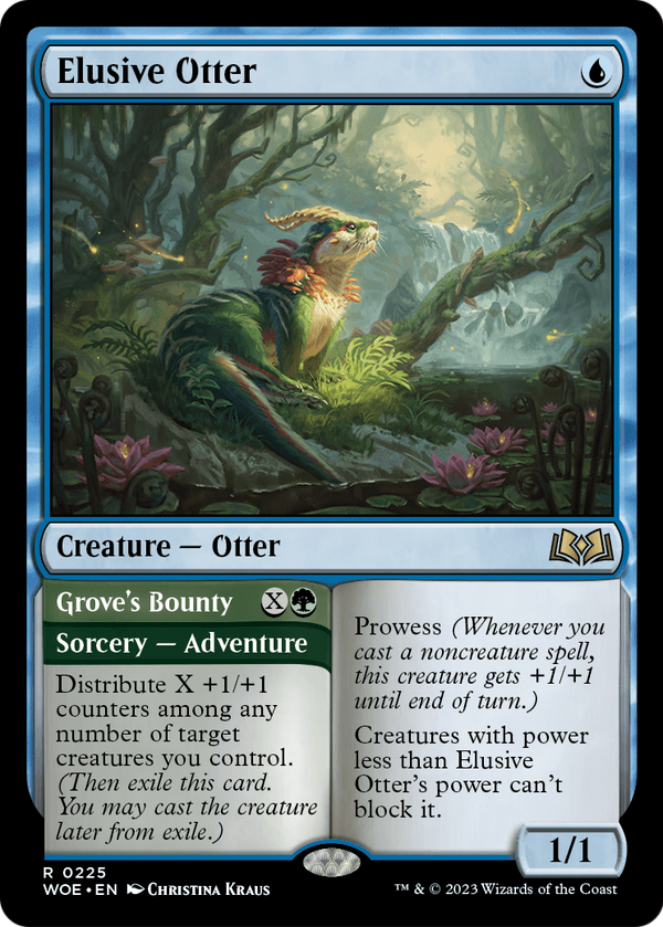 Elusive Otter (WOE-225) - Wilds of Eldraine Foil
