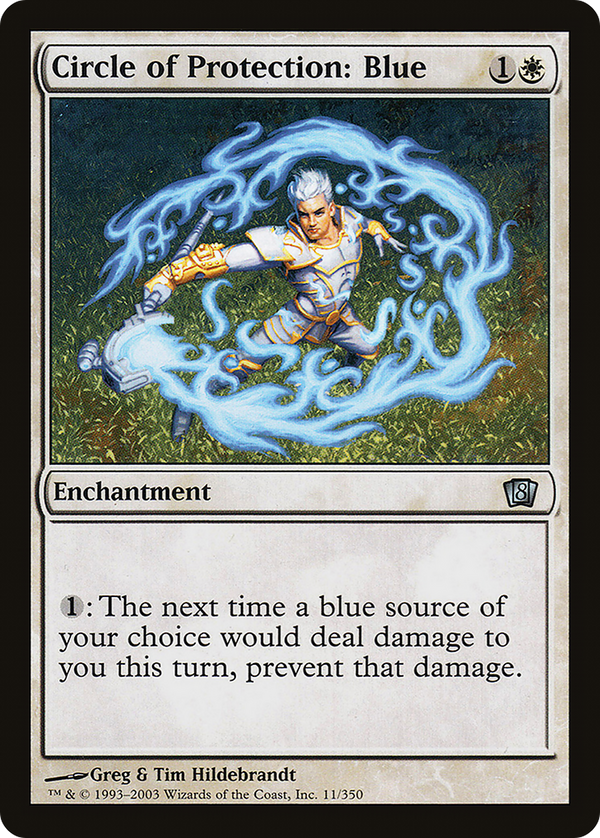 Circle of Protection: Blue (8ED-011) - 8th Edition Foil