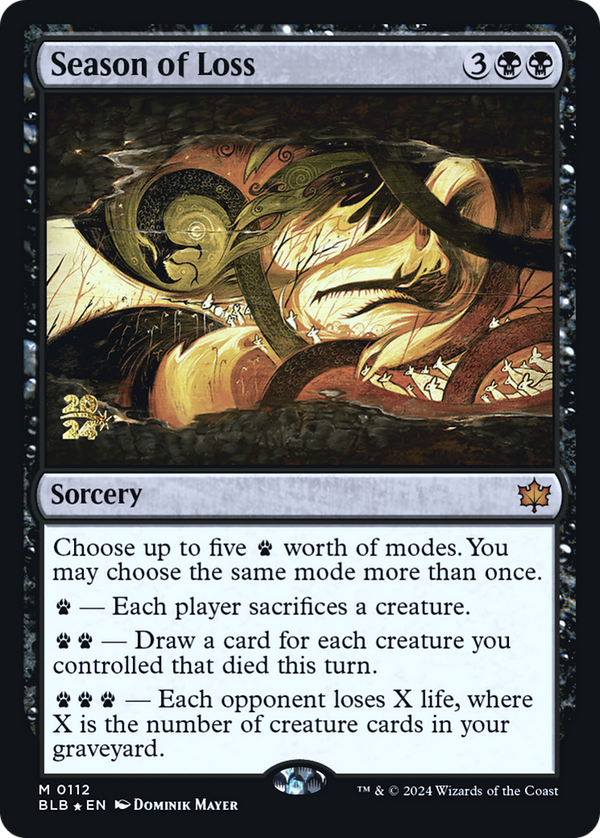 Season of Loss (PRE-112) - Bloomburrow Promos Foil