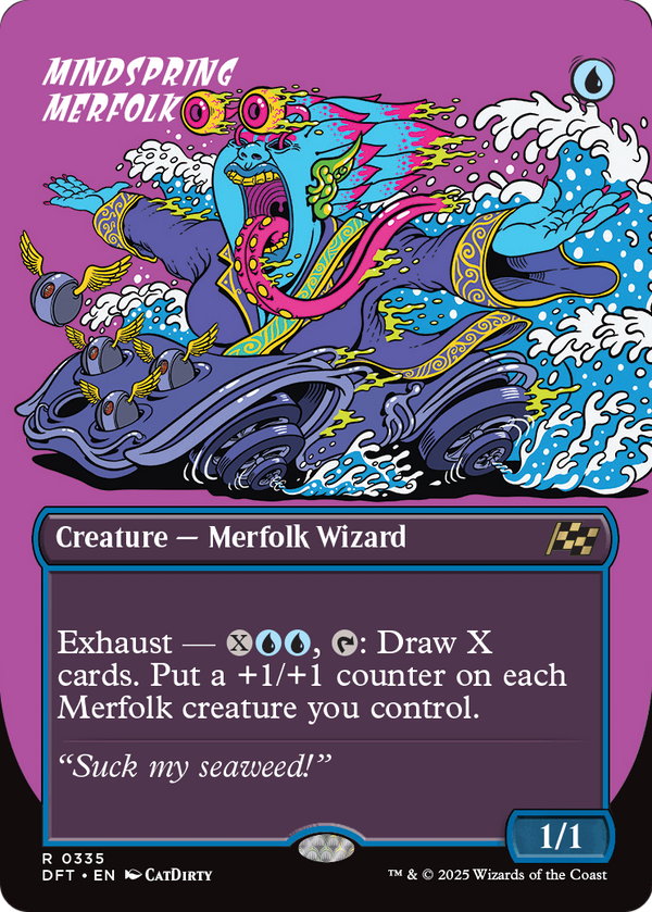 Mindspring Merfolk (Borderless) (DFT-335) - Aetherdrift