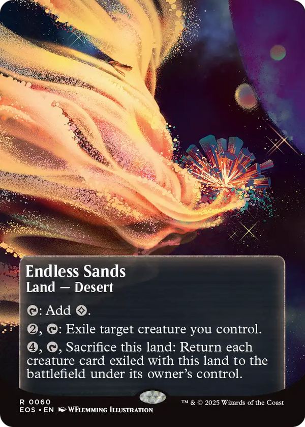 Endless Sands (0060) (Borderless) (EOS-060) - Edge of Eternities: Stellar Sights Foil