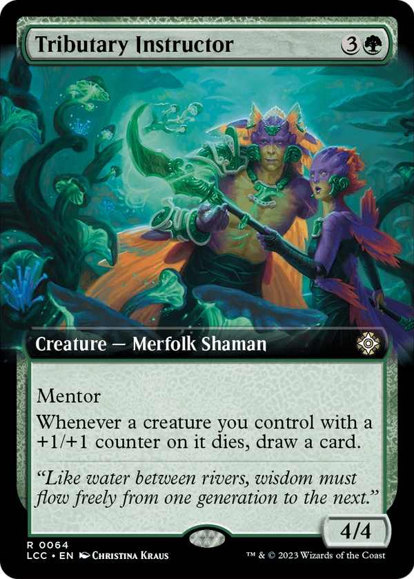 Tributary Instructor (Extended Art) (LCC-064) - The Lost Caverns of Ixalan Commander: (Extended Art)