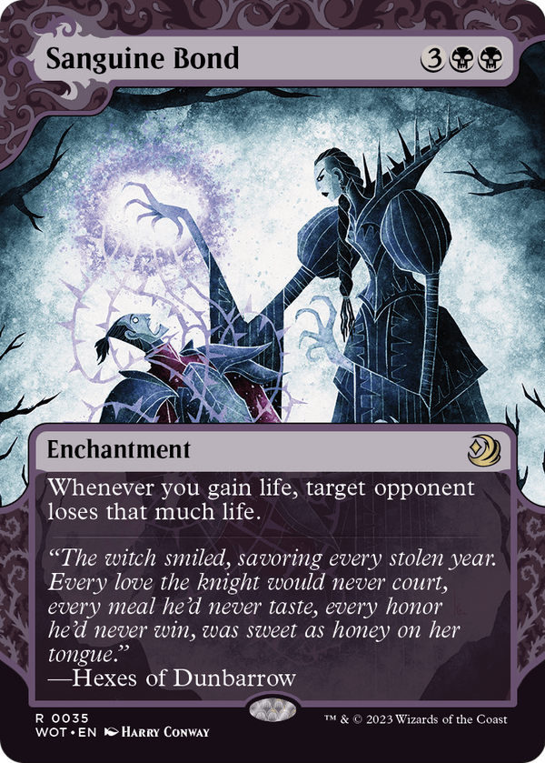 Sanguine Bond (WOT-035) - Wilds of Eldraine: Enchanting Tales: (Showcase) (Borderless)