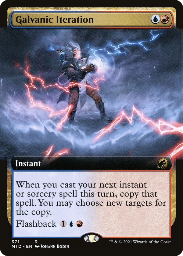 Galvanic Iteration (Extended Art) (MID-371) - Innistrad: Midnight Hunt: (Extended Art) Foil