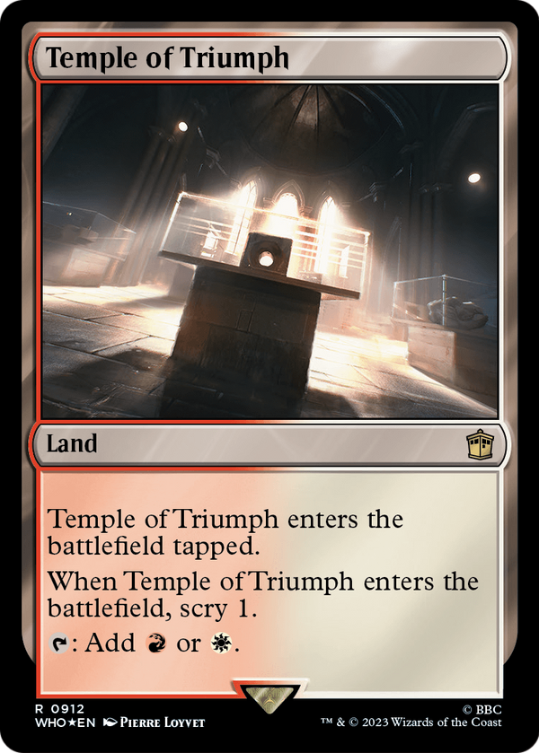 Temple of Triumph (Surge Foil) (WHO-912) - Doctor Who Foil