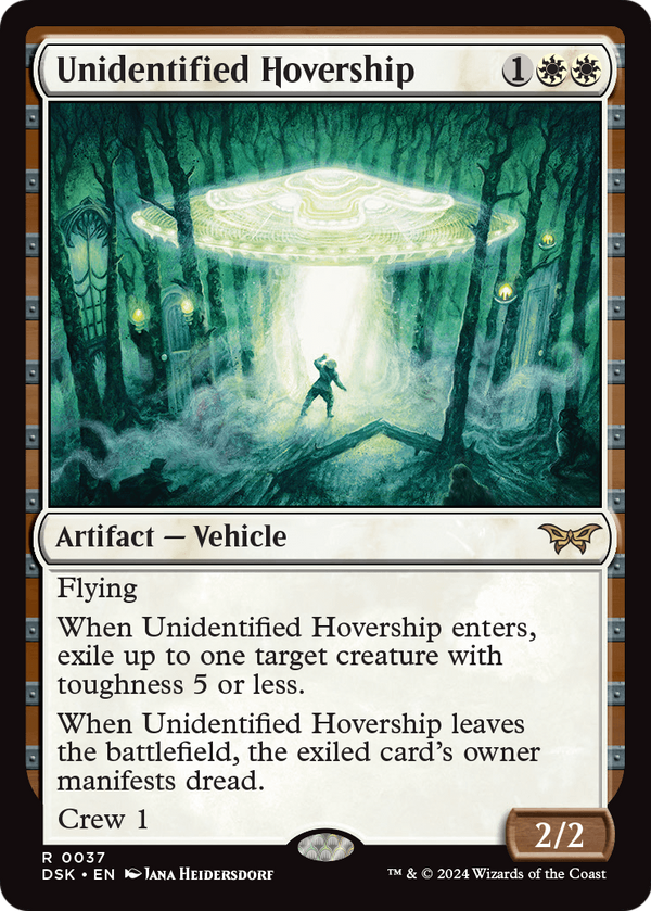Unidentified Hovership (DSK-037) - Duskmourn: House of Horror