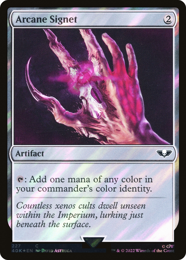 Arcane Signet (227) (Surge Foil) (40K-227) - Warhammer 40,000 Commander Foil