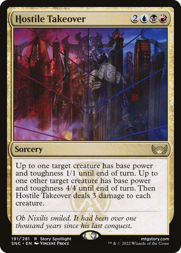 Hostile Takeover (SNC-191) - Streets of New Capenna Foil
