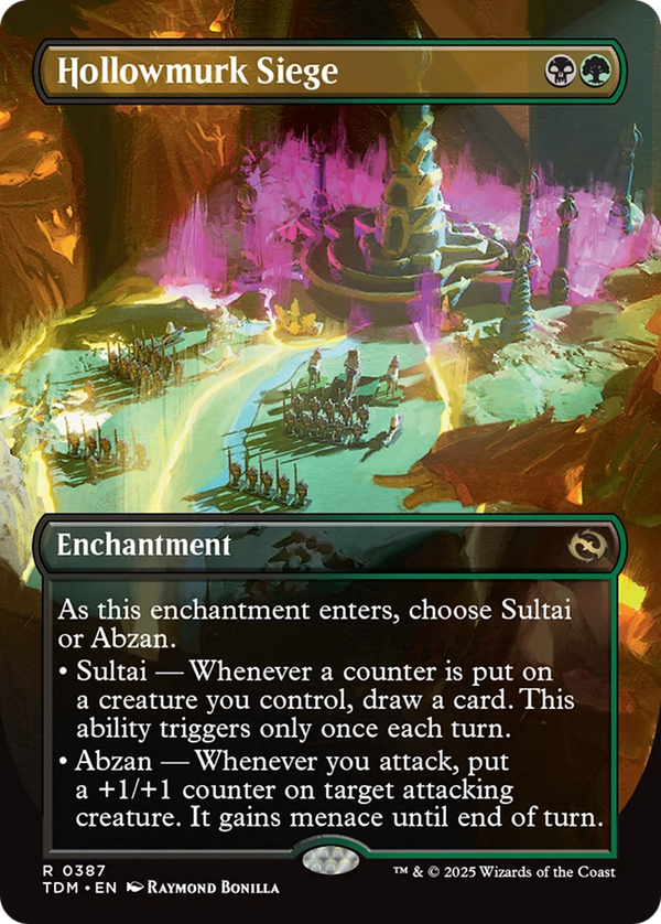 Hollowmurk Siege (Borderless) (TDM-387) - Tarkir: Dragonstorm: (enchantment)