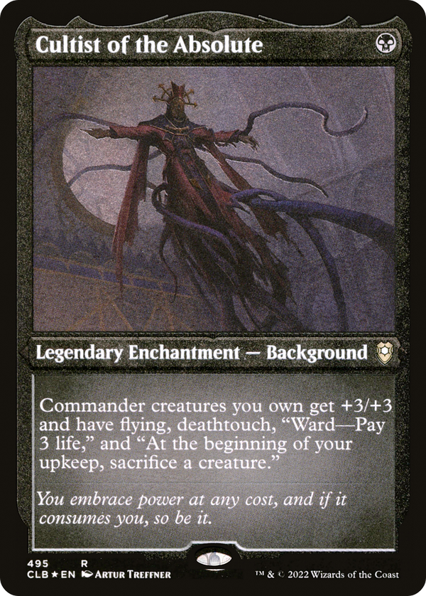 Cultist of the Absolute (Foil Etched) (CLB-495) - Commander Legends: Battle for Baldur's Gate Foil