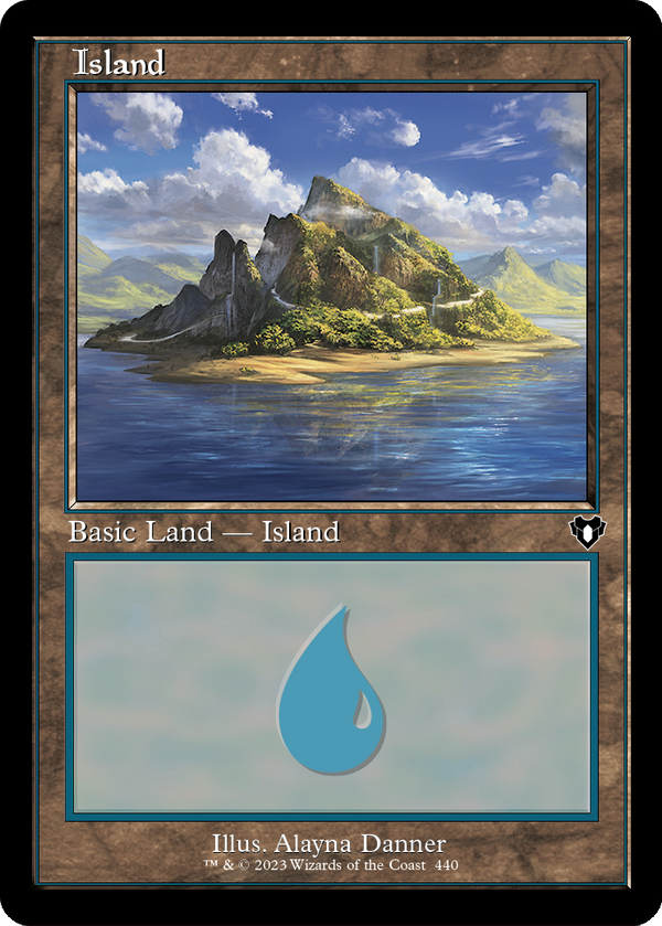 Island (440) (Retro Frame) (CMM-440) - Commander Masters
