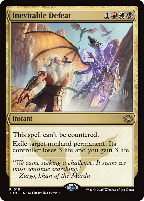 Inevitable Defeat (PPTDM-194) - Promo Pack: Tarkir: Dragonstorm