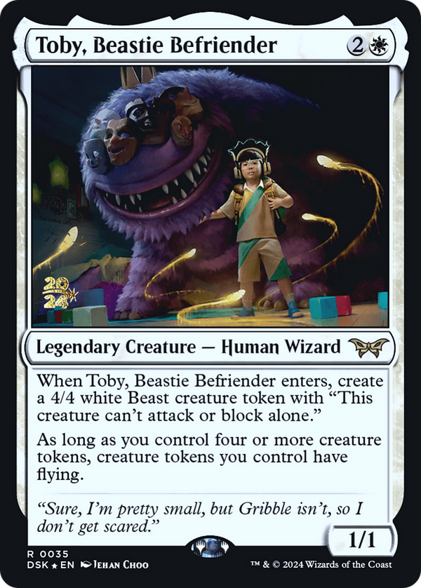 Toby, Beastie Befriender (PRE-035) - Duskmourn: House of Horror Promos Foil