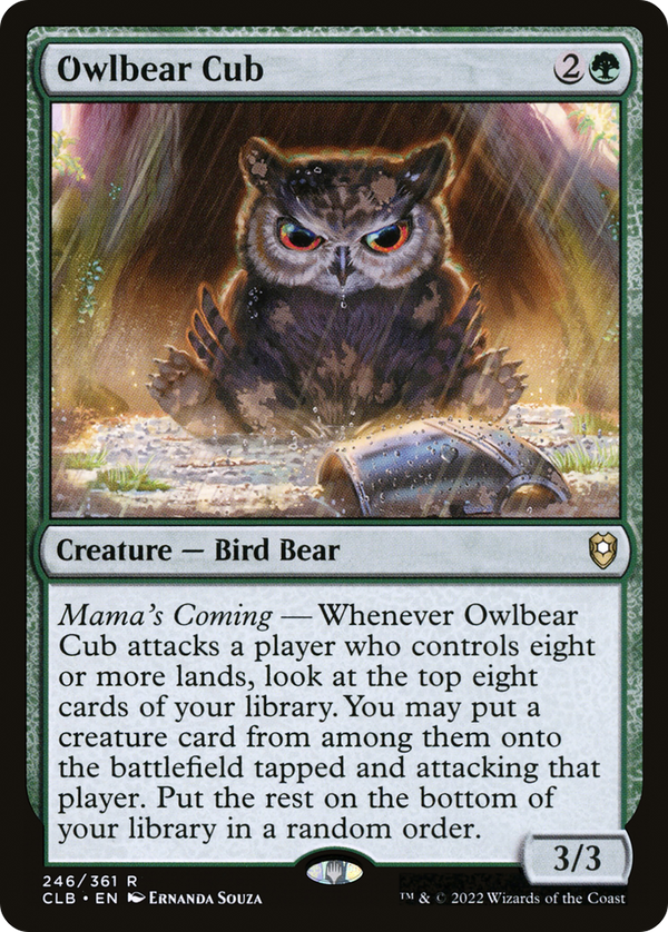 Owlbear Cub (CLB-246) - Commander Legends: Battle for Baldur's Gate Foil