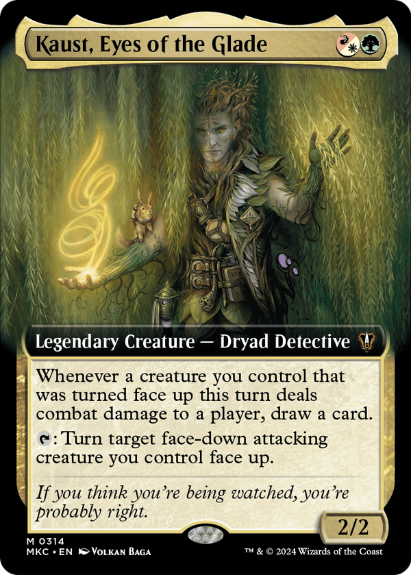 Kaust, Eyes of the Glade (Extended Art) (MKC-314) - Murders at Karlov Manor Commander: (Extended Art) Foil