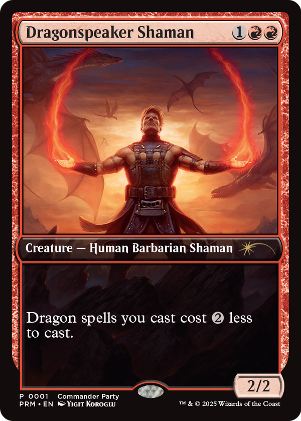 Dragonspeaker Shaman (WPN-001) - Wizards Play Network 2025