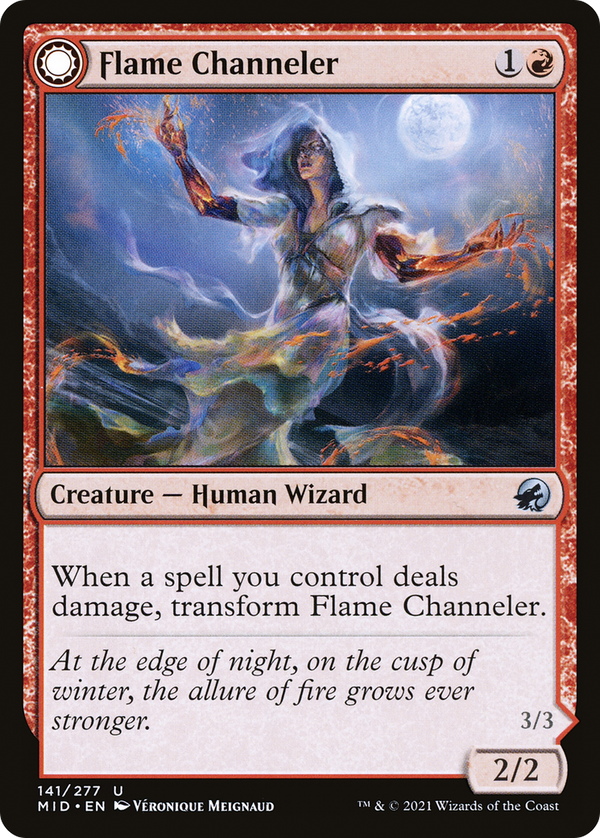 Flame Channeler (MID-141) - Innistrad: Midnight Hunt: (Double Faced Transform) Foil