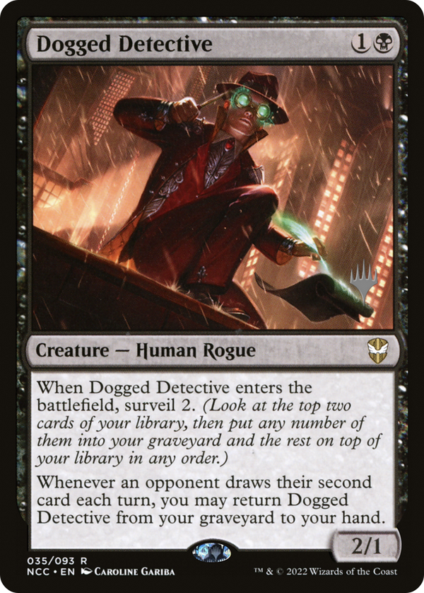 Dogged Detective (PPSNC-035) - New Capenna Commander Promos Foil