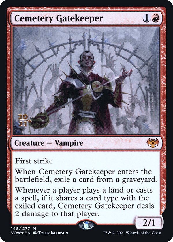 Cemetery Gatekeeper (PRE-148) - Innistrad: Crimson Vow Promos Foil