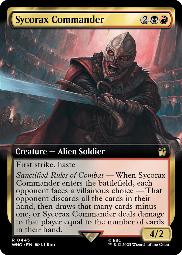 Sycorax Commander (Extended Art) (WHO-445) - Doctor Who: (Extended Art)