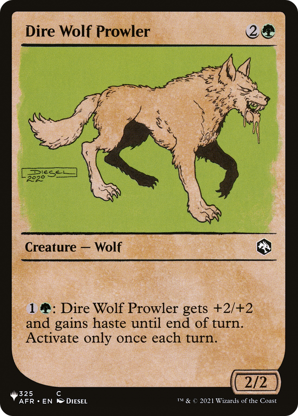 Dire Wolf Prowler (Showcase) (LIST-AFR-325) - The List: (Showcase)
