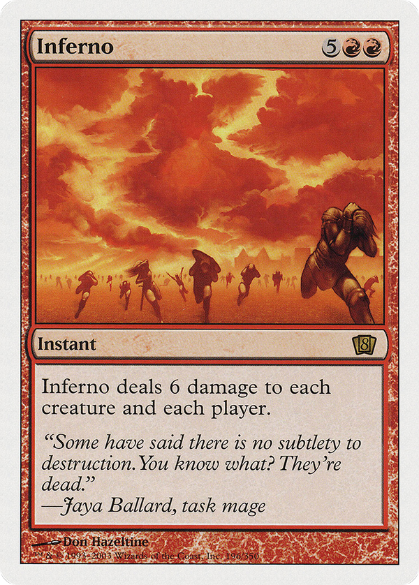 Inferno (8ED-196) - 8th Edition Foil