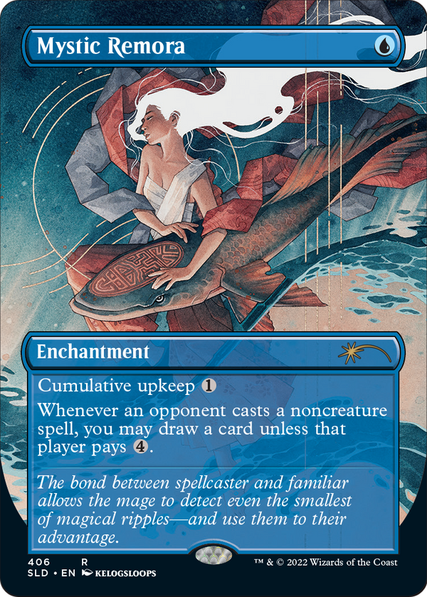 Mystic Remora (Borderless) (SLD-406) - Secret Lair Drop (Borderless) Foil