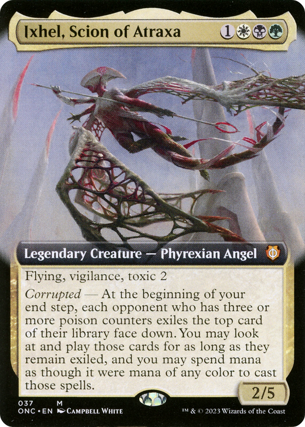 Ixhel, Scion of Atraxa (Extended Art) (ONC-037) - Phyrexia: All Will Be One Commander: (Extended Art) Foil
