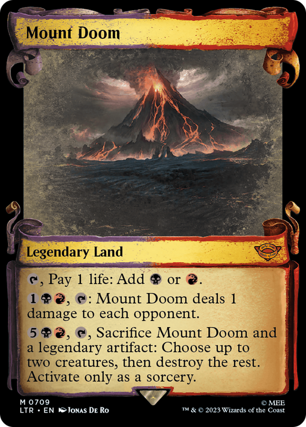 Mount Doom (Showcase Scrolls) (LTR-709) - The Lord of the Rings: Tales of Middle-earth: (Showcase) Foil