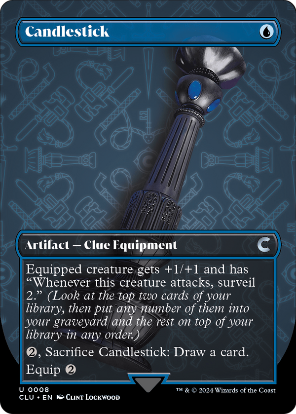 Candlestick (Borderless) (CLU-008) - Ravnica: Clue Edition