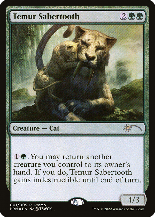 Temur Sabertooth (UMP-001) - Year of the Tiger 2022 Foil