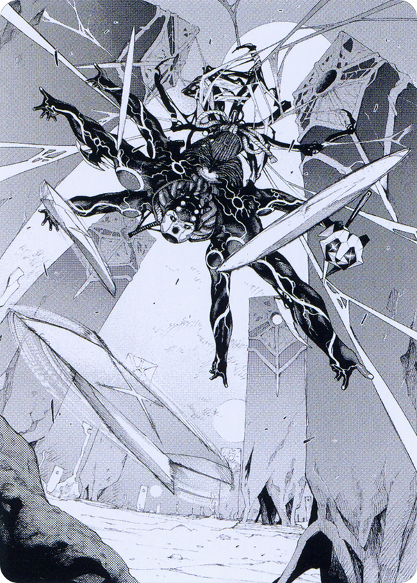 Kaito, Dancing Shadow // Kaito, Dancing Shadow (AONE-078) - Phyrexia: All Will Be One Art Series (Borderless)