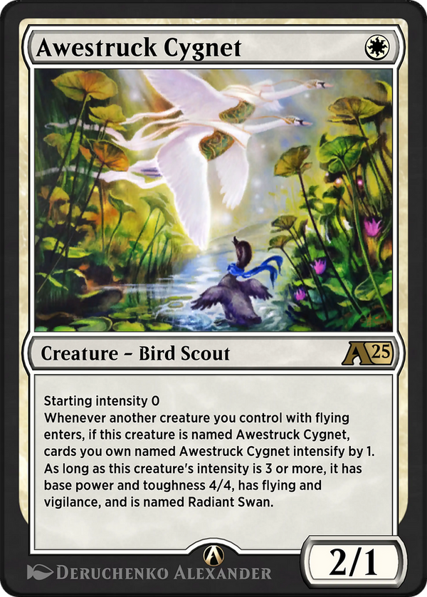 Awestruck Cygnet (YBLB-001) - Alchemy: Bloomburrow