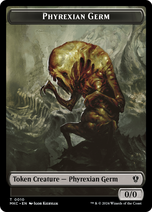 Phyrexian Germ (TMKC-010) - Murders at Karlov Manor Commander Tokens