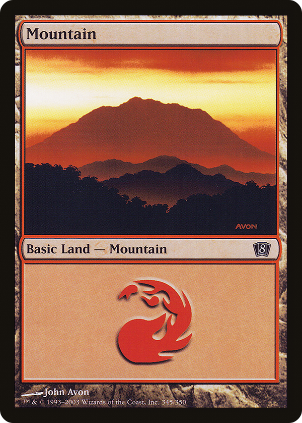 Mountain (345) (8ED-345) - 8th Edition