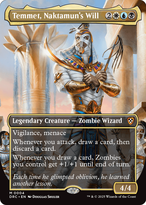Temmet, Naktamun's Will (Borderless) (DRC-004) - Commander: Aetherdrift