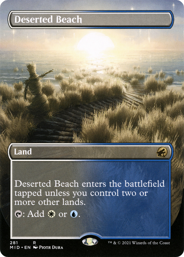 Deserted Beach (Borderless) (MID-281) - Innistrad: Midnight Hunt