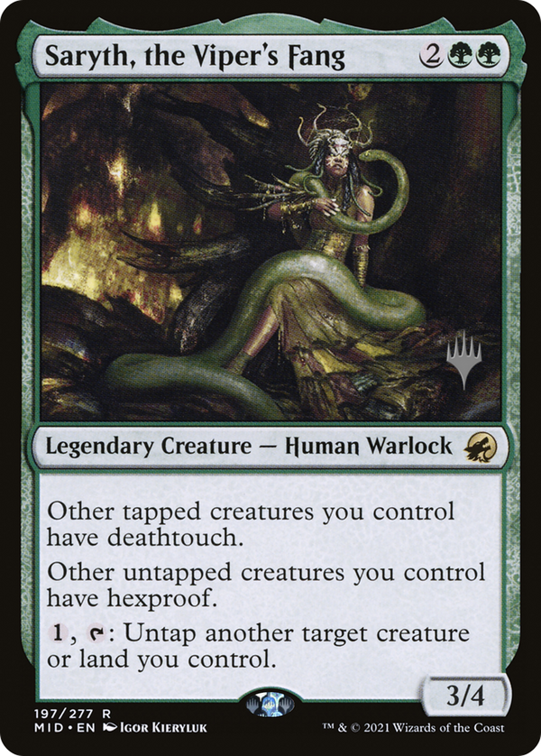 Saryth, the Viper's Fang (PPMID-197) - Innistrad: Midnight Hunt Promos Foil