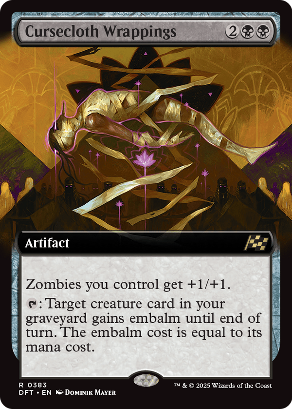 Cursecloth Wrappings (Extended Art) (DFT-383) - Aetherdrift: (Extended Art)