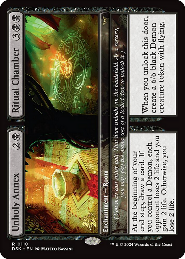 Unholy Annex // Ritual Chamber (PRE-118) - Duskmourn: House of Horror Promos Foil