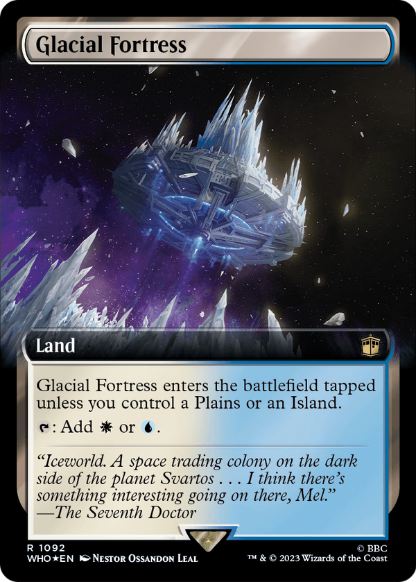 Glacial Fortress (Extended Art) (Surge Foil) (WHO-1092) - Doctor Who: (Extended Art) Foil